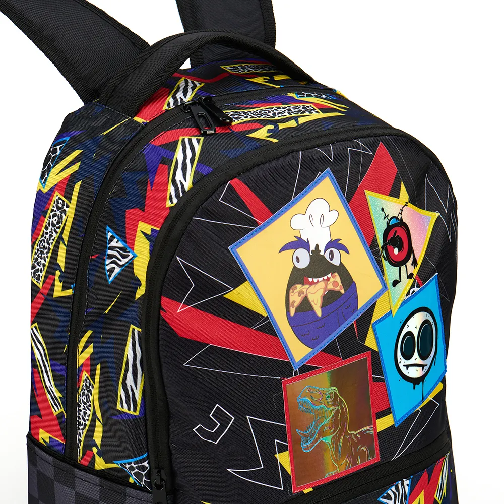 Individuelle niedliche Graffiti männer PU Reisen Schultasche Teenager-Charms Tuch Universität Rucksack Freizeitdruck Schultaschen