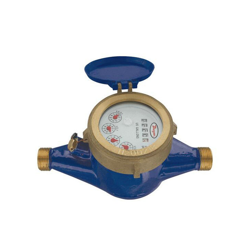 50 mm Vane Wheel cold remote reading brass water counter meter