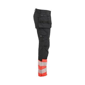 BLAKLADER - 113011499955D92 Hi-vis <b>trousers</b> <b>stretch</b> <b>black</b>/red - EAN 7330509950272 HI-VIS WORKWEAR - Product Image 5