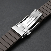 Bracelet de montre en caoutchouc fluoré découpé sur mesure pour Cartier, à libération rapide, 18 mm, 19 mm, 20 mm, 21 mm, 22 mm, bracelets de montre en caoutchouc FKM CTS