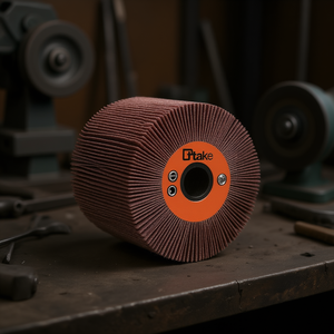 Ttake Corundum Abrasive Cloth Flap <b>Wheel</b> 100x100 Mm With Hole Key For Metal <b>Grinding</b> - Product Image 3