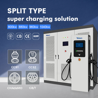 Stasiun Pengisian Daya Mobil Listrik Teison 720kw DC, Pengisian Cepat, Tipe Terpisah Enam Port, Terpasang di Lantai