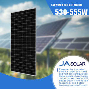 Panel solar JA N Tipo Bifacial 610W 615W 620W 625W 630W 635W 650W 700W 750W 800W 1000W Paneles solares de vidrio doble - Product Image 2