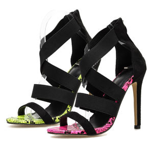 Sandales Sexy à talons aiguilles pour femmes, chaussures de <span class=keywords><strong>danse</strong></span> Tango/Salsa avec fermeture éclair - Product Image 1