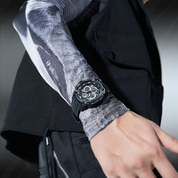 Montre sport à quartz pour homme Mark Fairwhale, 41 mm, grand cadran, boîtier en caoutchouc, bracelet en silicone, étanche 3 ATM, montre-bracelet sport FW-4410-R