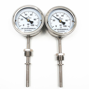 Termometro industriale termometro bimetallico WSS-411 termometro radiale in acciaio inossidabile 0-100C - Product Image 6