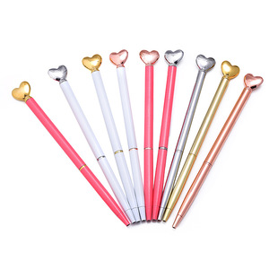 Bolígrafo de Cristal de Alta Calidad, Personalizable con Logotipo, Bolígrafo de Bola de Diamante con Corazón de la Suerte - Product Image 2