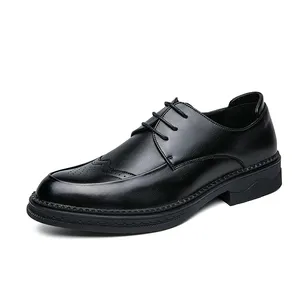 पुरुषों की पोशाक जूते इतालवी शैली औपचारिक असली लेदर जूते फीता-अप हस्त आवारा व्यापार औपचारिक ऑक्सफोर्ड जूते के लिए पुरुषों