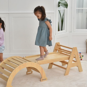 Triangle d'<span class=keywords><strong>escalade</strong></span> pliable en bois pour enfants, aire de jeux intérieure, cadre d'<span class=keywords><strong>escalade</strong></span> pour enfants, rampe pour gymnase, triangle d'<span class=keywords><strong>escalade</strong></span> et Pickler - Product Image 2