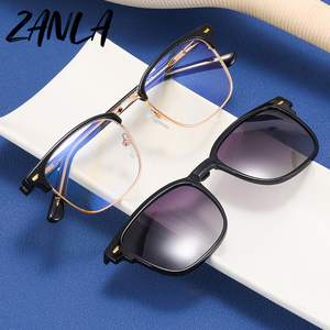 Gafas <span class=keywords><strong>de</strong></span> <span class=keywords><strong>Sol</strong></span> <span class=keywords><strong>de</strong></span> Moda con Clip Magnético, Montura para Hombre y Mujer, <span class=keywords><strong>Lentes</strong></span> Polarizadas, <span class=keywords><strong>Se</strong></span> Pueden Personalizar con Graduación, Protección UV400 - Product Image 3