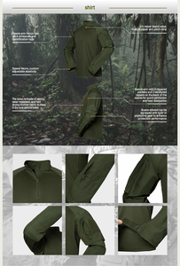 En Stock Uniforme A7 Chemise et <span class=keywords><strong>Pantalon</strong></span> de Combat Tactique de <span class=keywords><strong>Chasse</strong></span> Avec Genouillères - Options Personnalisées OEM/ODM - Product Image 4