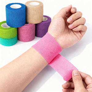Cinta Cohesiva Elástica Transpirable Impermeable Autoadhesiva de Tela No Tejida de Colores Xingda, Rollo Flexible <span class=keywords><strong>para</strong></span> Envoltura Creativa - Product Image 1