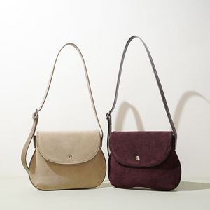 Bolsas Transversais Femininas de Couro Camurça Atacado, Bolsas de Ombro Vintage de Couro Nobuck, Bolsas Pequenas Femininas de Couro Genuíno - Product Image 6