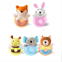 Nouveau bébé shaker anneau hochet bébé en peluche hochet dentition ensemble sensoriel bébé jouet 0-12 bébé hochet jouets