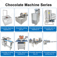 Machine d'enrobage et de refroidissement de chocolat entièrement automatique ORME, avec moule tunnel pour chocolat