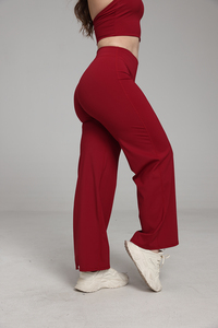 Pantalon de <span class=keywords><strong>yoga</strong></span> et de fitness respirant pour femme, coupe large, taille haute et effet push-up. - Product Image 4
