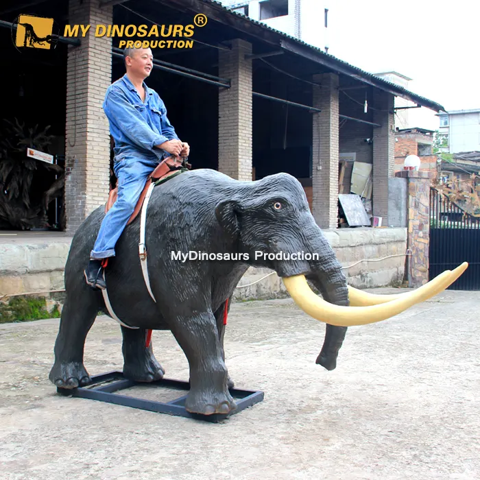 My Dino SQ-09 Zigong taman hiburan naik produsen ukuran kehidupan Mammoth Ride