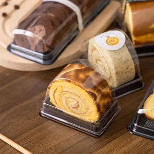 Хорошее качество коробка для упаковки тортов выпечка швейцарская Тигровая кожа рулон одноразовые полукруглые Кондитерские торты блистерные коробки