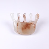 Outil de massage à main Gua Sha en résine pour le massage du cuir chevelu