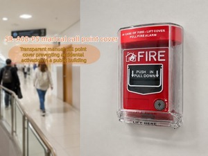Cache-Station <span class=keywords><strong>d</strong></span>'<span class=keywords><strong>Alarme</strong></span> <span class=keywords><strong>Incendie</strong></span> Anti-Sabotage en Polycarbonate Haute Transparence avec Klaxon Piézoélectrique, Installation Facile pour Bouton <span class=keywords><strong>d</strong></span>'Urgence - Product Image 4