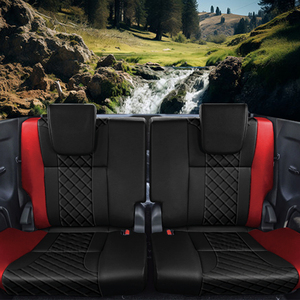 Housse de siège de voiture avec logo personnalisé d'usine pour <span class=keywords><strong>Toyota</strong></span> <span class=keywords><strong>Fortuner</strong></span> 2024 accessoires intérieurs personnalisés de mode de luxe en cuir tissu arrière - Product Image 5