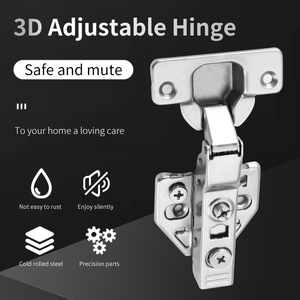 3D thủy lực bản lề có thể điều chỉnh giấu Tủ bản lề mềm đóng bản lề cho tủ - Product Image 4