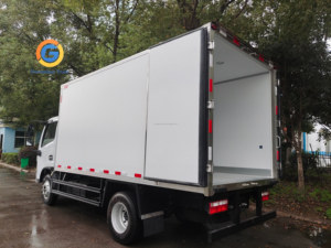 Camion frigorifique Dongfeng d'<span class=keywords><strong>occasion</strong></span>, prix du véhicule, 8 cm, 10 m³, 12 m³, fourgon <span class=keywords><strong>isotherme</strong></span> pour le marché ghanéen - Product Image 4