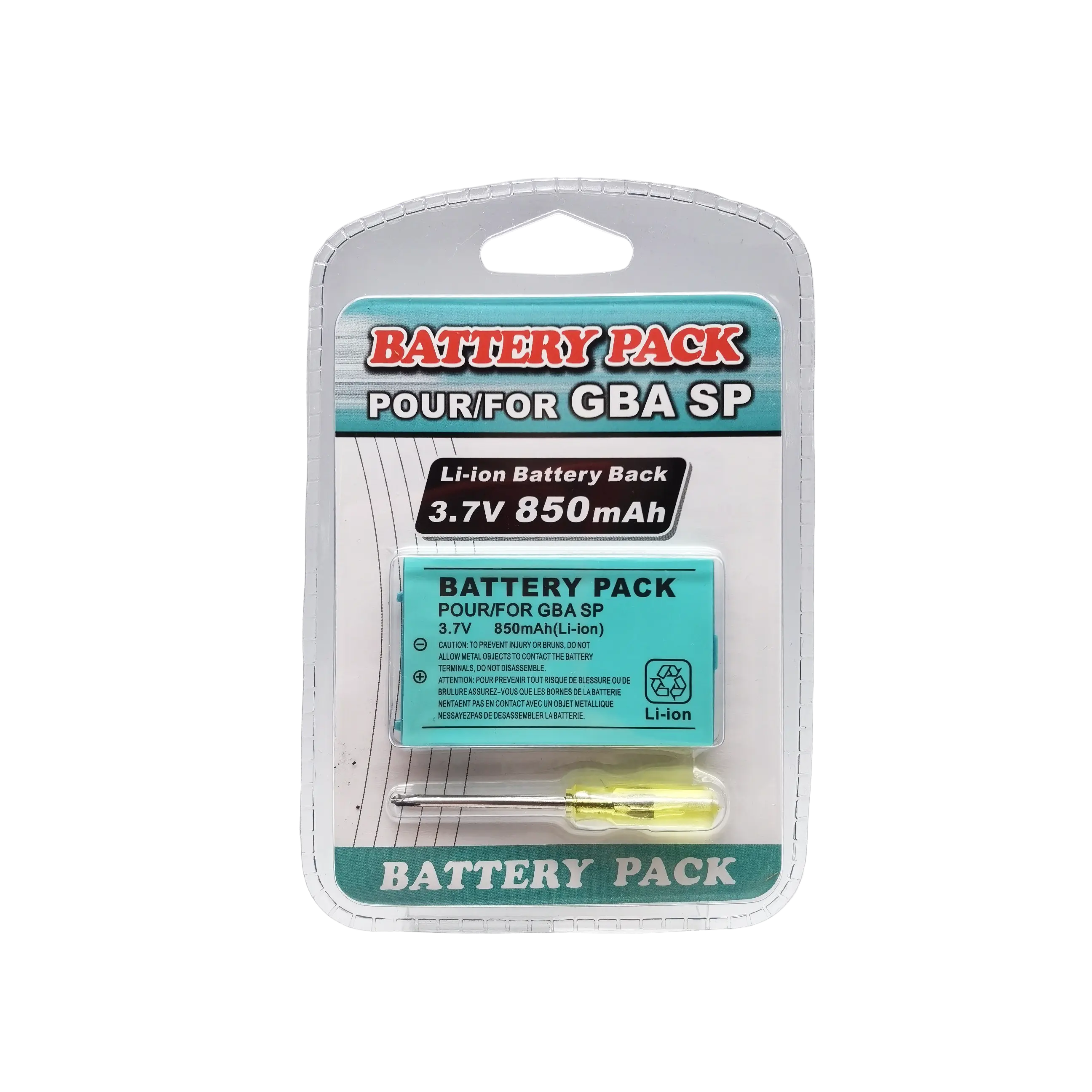 850Mah Oplaadbare Lithium-Ion Batterij + Tool Pack Kit Voor Nintendo Gameboy Advance Gba Sp