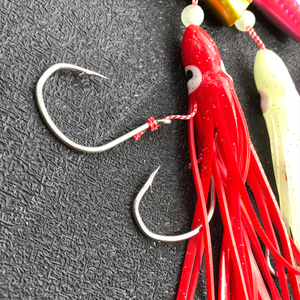 Goture — leurre jig49 inchiku en métal avec tête plombée, appât artificiel de type hameçon avec jupe en caoutchouc, idéal pour la pêche en eau salée, 150/180/200g pièces 1 pièce - Product Image 2