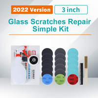 Kit de démontage de verre en silicone UerGlass avec étui souple pour verre trempé, fenêtres, portes, murs et tables