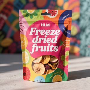 Paket cetak kustom buah kering Ziplock berdiri kantong nanas Persik mangga beku kemasan buah kering tas Mylar - Product Image 2
