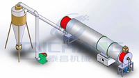 Secador Rotatorio de Biomasa de Acero Inoxidable con PLC y Motor para Virutas de Bambú, Secador de Tambor con Certificación CE