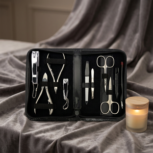 Ensemble de manucure et pédicure luxueux en acier inoxydable 14 pièces, kit de soins de beauté pour homme et femme 10 pièces, fabriqué en Chine - Product Image 4