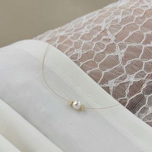 Colliers pendentifs en perles de coquillages plaqués or 14 carats en argent sterling 925 de Dylam Custom Fine Jewelry - Product Image 4