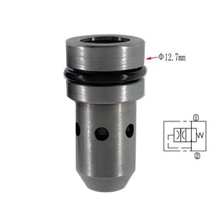Vanne de régulation hydraulique unidirectionnelle à compensation de pression, petite, en acier, avec orifice fixe intégré pour un contrôle de vitesse stable - Product Image 2