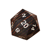 Grand jeu de dés en bois polyédrique D20 personnalisé jeu de dés en bois de jeu de société