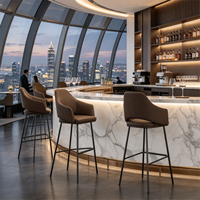 Chaise de bar, tabouret de bar, chaise de restaurant, mobilier de restaurant haut de gamme au design moderne, chaise de bar pour boîte de nuit, siège de bistrot pour personnel