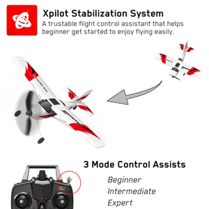 VOLANTEX 76101 U.S Cessna Trainstar Mini 400 RTF Aircraft Model RC Airplane Outdoor RC <strong>Plane</strong> 2.4Ghz Remote Control Toys Gifts - Product Image 2