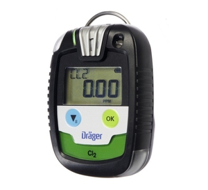 เครื่องตรวจจับก๊าซเดี่ยว PAC8000แบบพกพาเครื่องตรวจจับ CL2สัญญาณเตือนภัย Draeger - Product Image 1