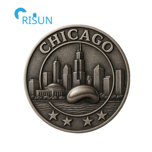 Médaille commémorative personnalisée CPD Memorial USA Chicago Star K9 Dog <span class=keywords><strong>Souvenir</strong></span>, pièces de monnaie commémoratives, pièce de monnaie personnalisée Chicago Challenge - Product Image 3