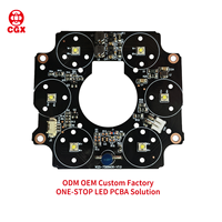 Placa PCBA LED IR de Cobre de 1 oz Personalizada OEM/ODM con Sensores Ópticos para Cámara IP CCTV Mini Monitor Marca CGX