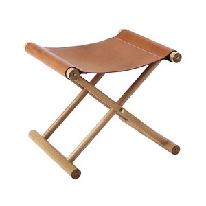 Camping wooden folding <b>stool</b>, leather cushion <b>stool</b>, small <b>stool</b>, children's <b>stool</b>, low <b>stool</b>, outdoor fishing <b>stool</b> - Product Image 3