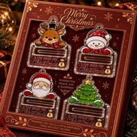 Grenzüberschreitende Neuheit: Weihnachtsthemen-Acryl-Geldgeschenkhalter, Aufbewahrungsornament-Anhänger