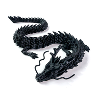 3D imprimé chinois Dragon Dieu Statut Unique créatif fabriqué à la main en verre voiture accessoire et cadeau jouet Figure