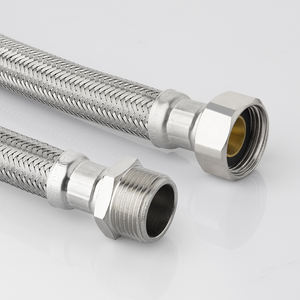 Tubo Flessibile Moderno PPW in EPDM con Rivestimento in Acciaio Inox e Raccordi in Rame per Rubinetto Lavello e Lavastoviglie - Product Image 2