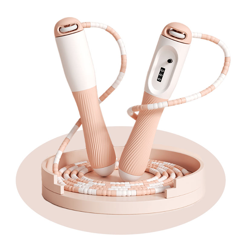 Children's jump rope bamboo section pink