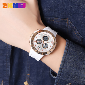 <span class=keywords><strong>Montre</strong></span> numérique pour homme Skmei 2106, mode ODM, étanche 5 ATM, double heure, <span class=keywords><strong>bracelet</strong></span> <span class=keywords><strong>en</strong></span> <span class=keywords><strong>plastique</strong></span>, alarme, noire - Product Image 3