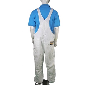 Work <strong>Trousers</strong> Mens Relaxed Straight Uniform White Bib Pants <strong>Painter</strong> - Product Image 2