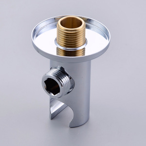 Support de pomme de douche réglable en laiton chromé, design moderne, accessoires de robinetterie de salle de bain pour hôtels et maisons - Product Image 2