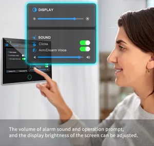 ระบบสัญญาณกันขโมย1000มิลลิแอมป์ชั่วโมง115DB ความปลอดภัยสูงหน้าจออัจฉริยะหน้าจอ7นิ้วระบบสัญญาณกันขโมยขนาด4กรัม GSM 433เมกะเฮิรตซ์สำหรับประตูหนีไฟ - Product Image 6